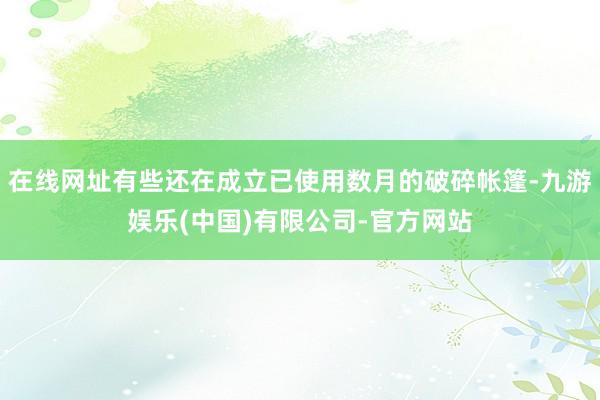 在线网址有些还在成立已使用数月的破碎帐篷-九游娱乐(中国)有限公司-官方网站
