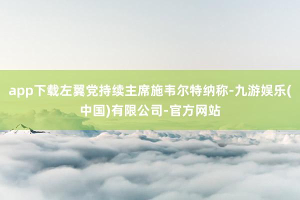 app下载左翼党持续主席施韦尔特纳称-九游娱乐(中国)有限公司-官方网站