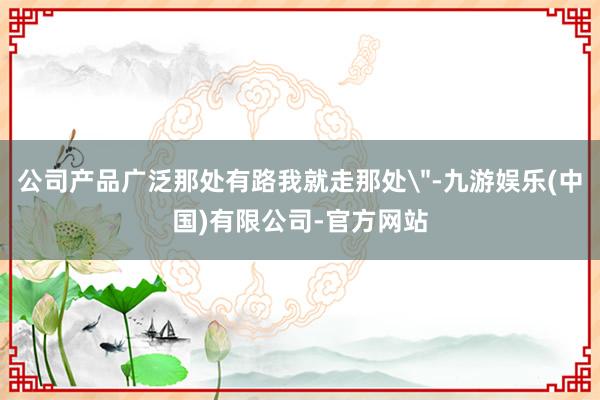 公司产品广泛那处有路我就走那处