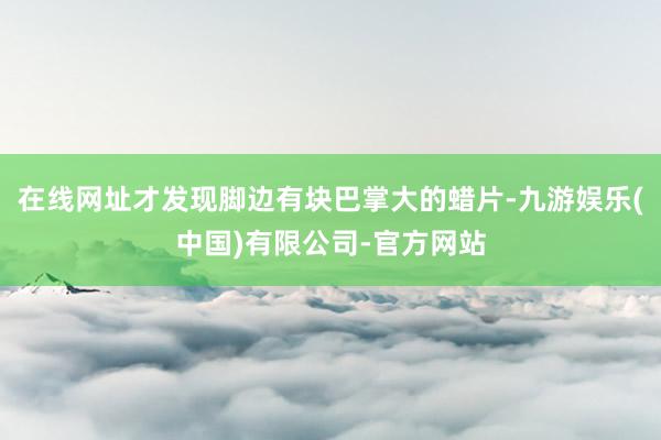 在线网址才发现脚边有块巴掌大的蜡片-九游娱乐(中国)有限公司-官方网站